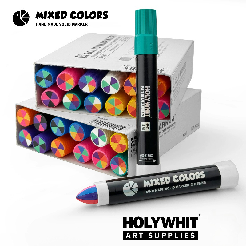 Whiteboard Marker Set - 1 stuks gemengde vaste olie-gebaseerde waterdichte