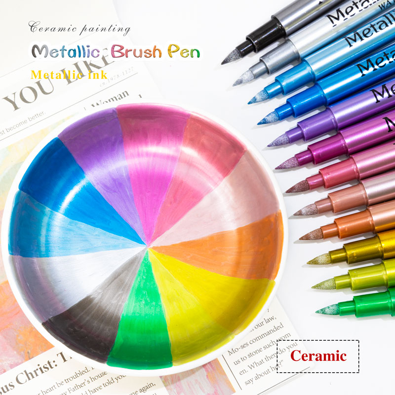 Whiteboard Marker Set - 24 kleuren metallic acrylverfstiften voor rots,