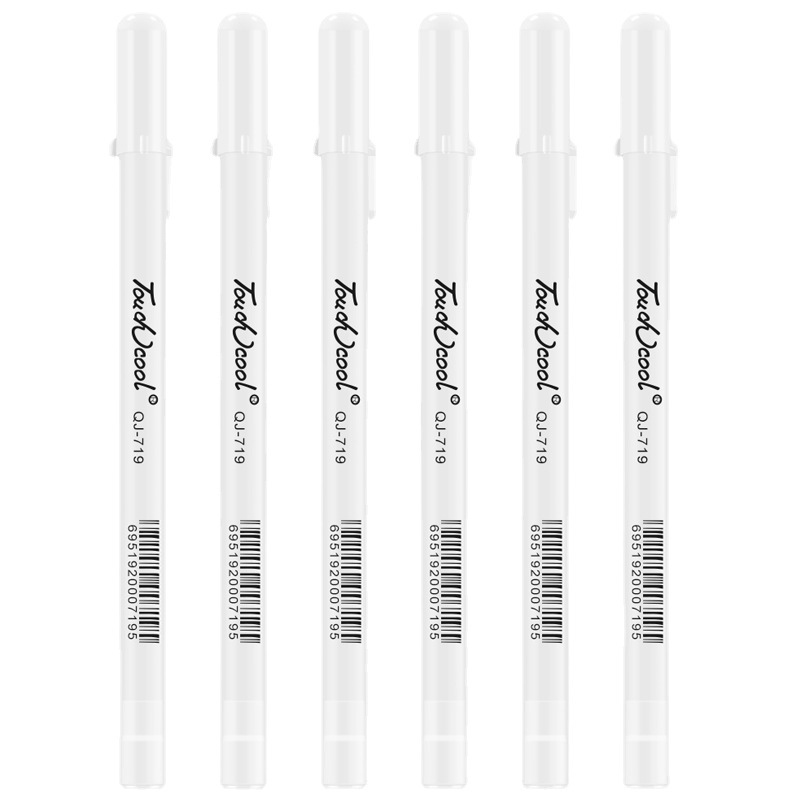 Whiteboard Marker Set - 5-delige witte manga markeerstiften set 0,8