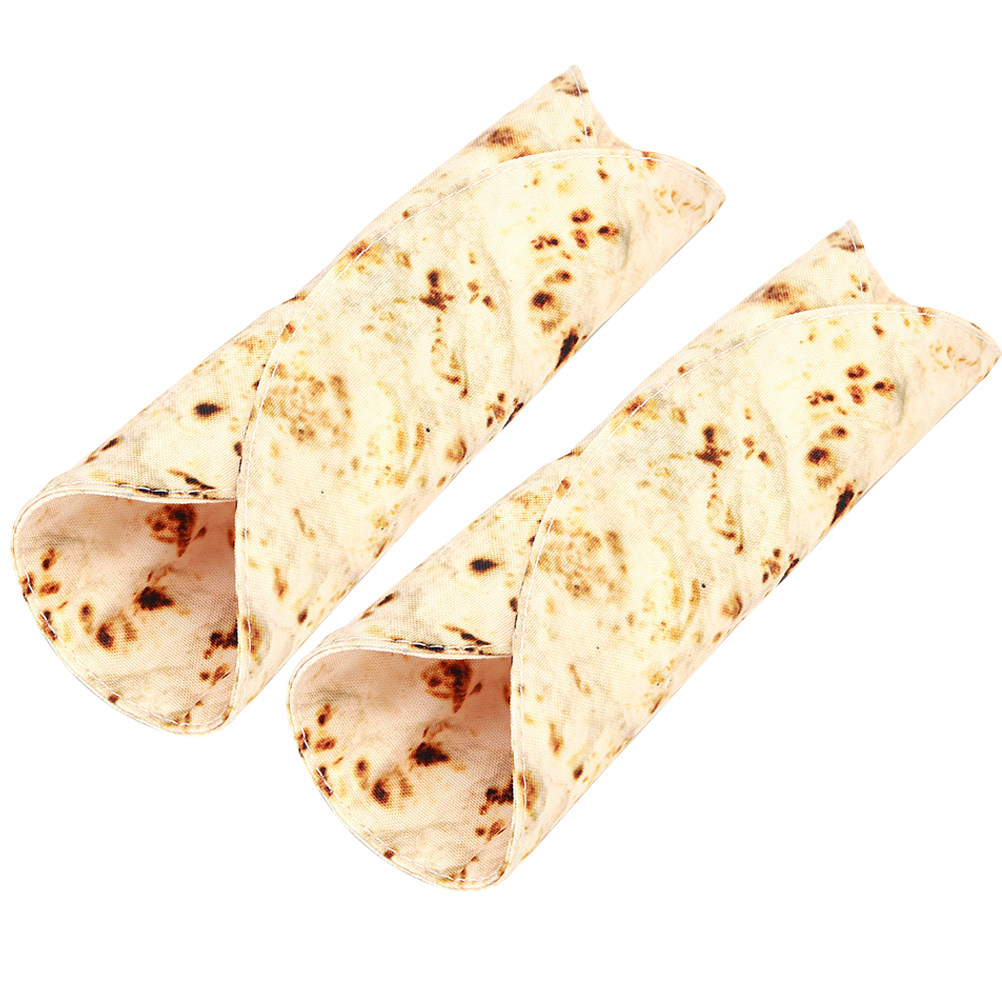 Pen Pouch Roll - 2 stuks canvas etui met tortillapatroon,