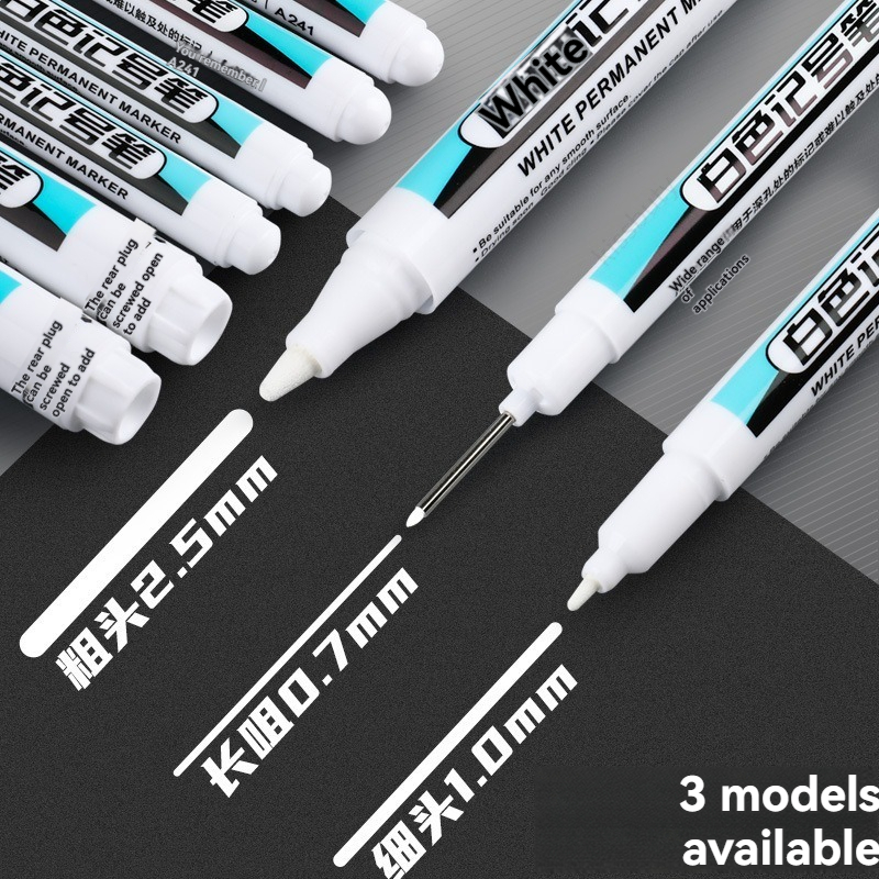 Whiteboard Marker Set - 1/10/20 Stuks Witte Permanente Marker Pennen