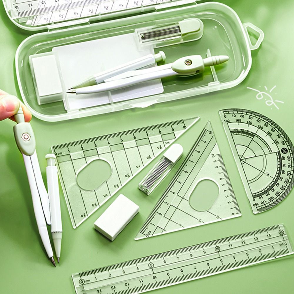 8-delige set hoogwaardige plas - Ruler Set Transparent recensie en prijs