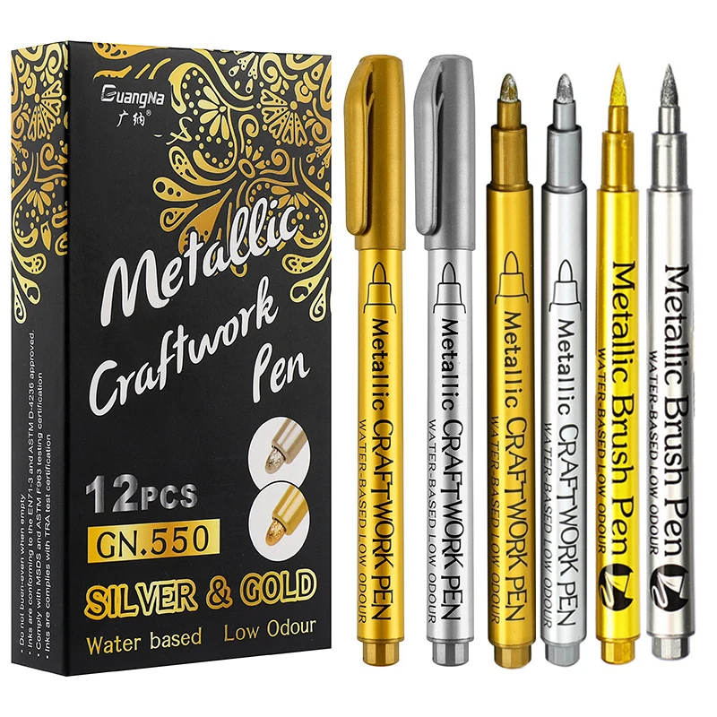 Metallic markeerstiftset Goud  - Whiteboard Marker Set recensie en prijs