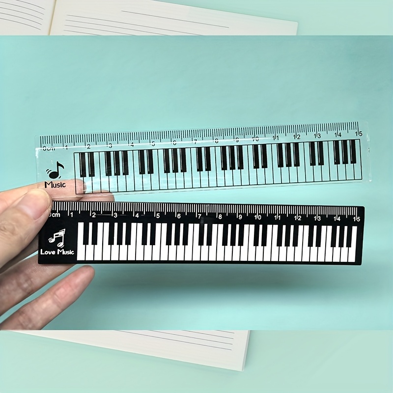 2 stks/set 15 cm pianotoetsenb - Ruler Set Transparent recensie en prijs