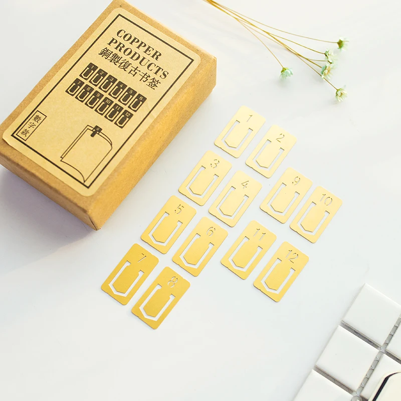 12 Stks/partij Vintage Koperen - Stationery And Office Supply Stores recensie en prijs