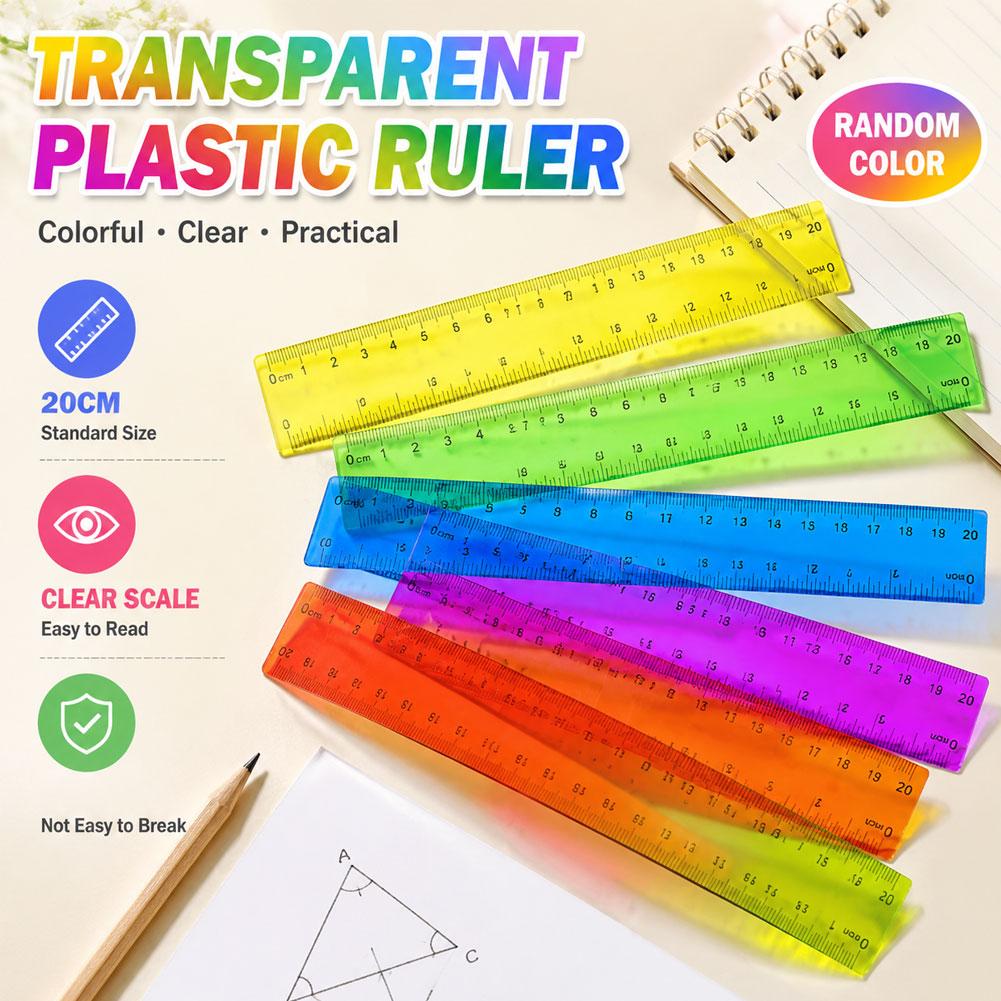 5 stuks plastic linialen in wi - Ruler Set Transparent recensie en prijs