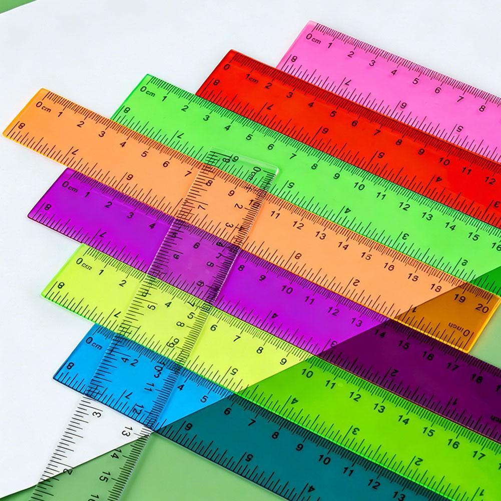 5 stuks plastic linialen in wi - Ruler Set Transparent recensie en prijs
