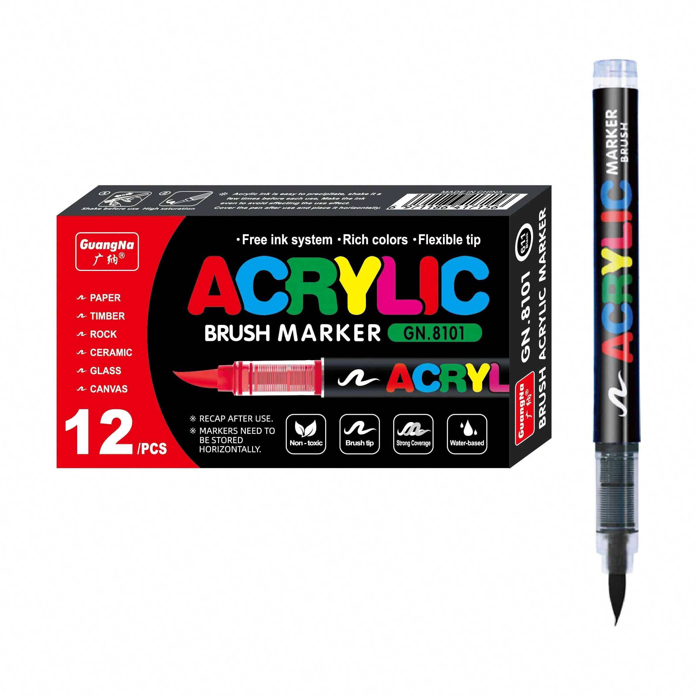 12 stuks zwart/wit premium acr - Whiteboard Marker Set recensie en prijs