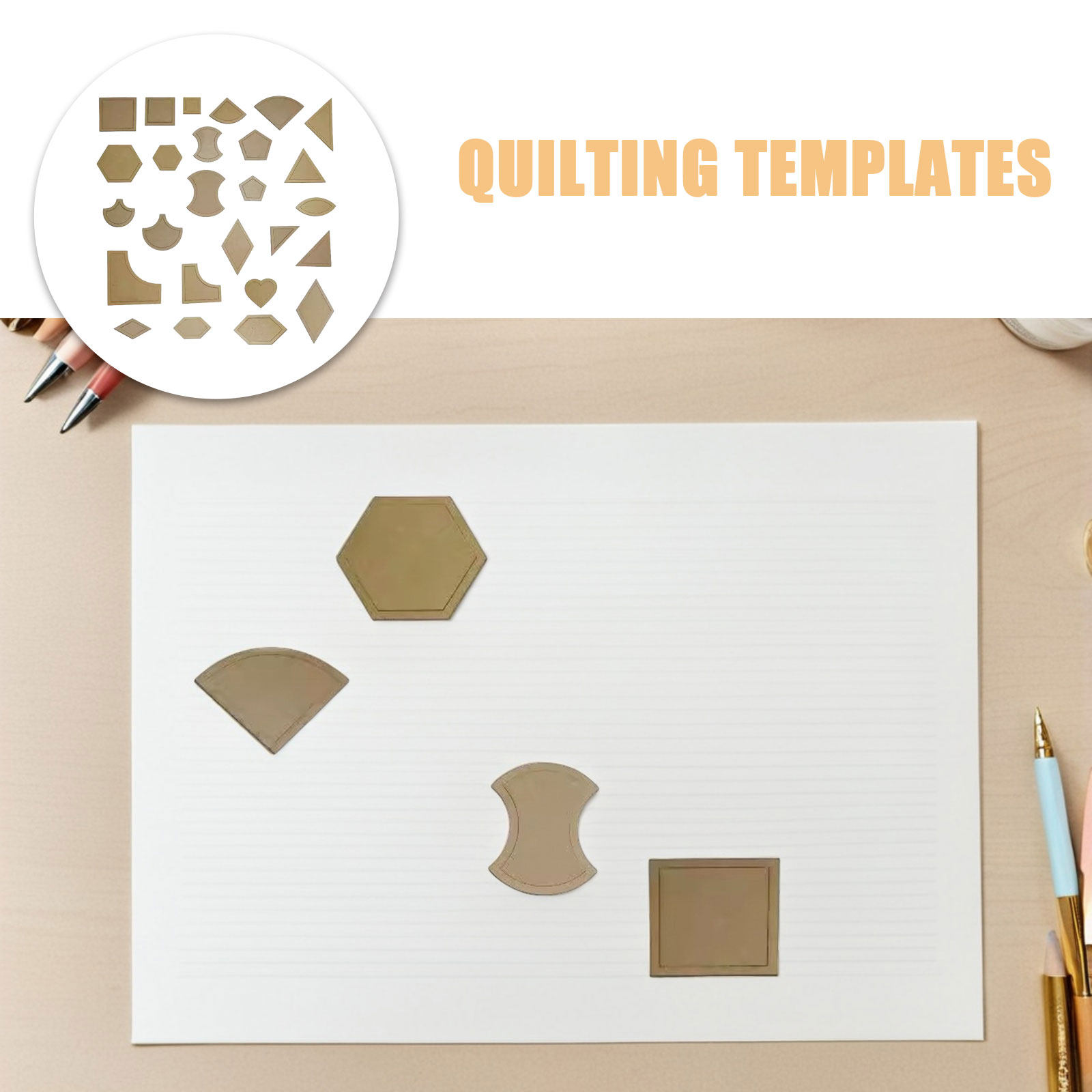 1Set transparant acryl quiltsj - Ruler Set Transparent recensie en prijs