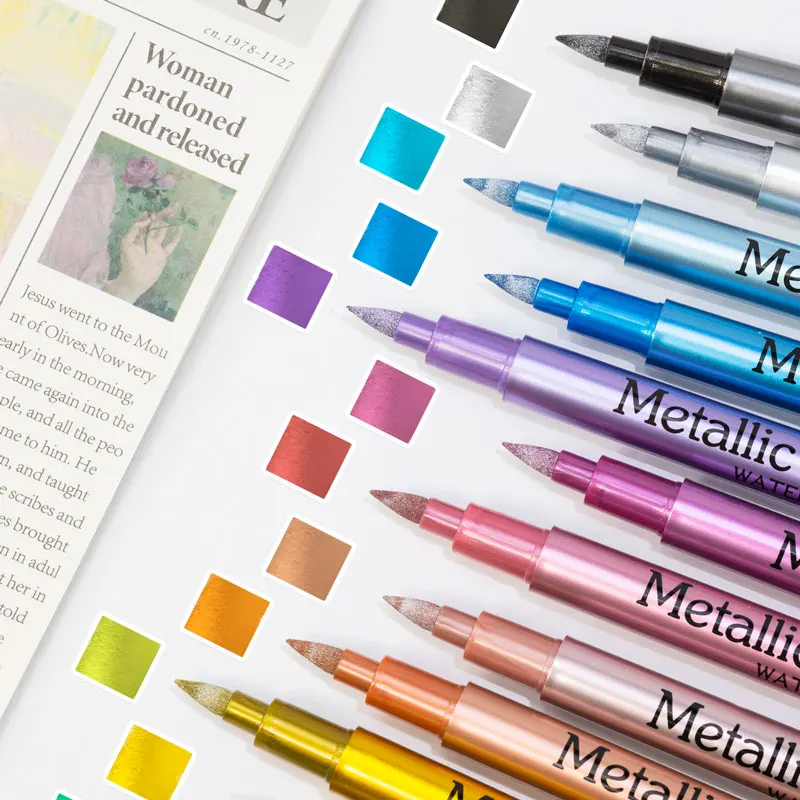 24 kleuren metallic acrylverfs - Whiteboard Marker Set recensie en prijs