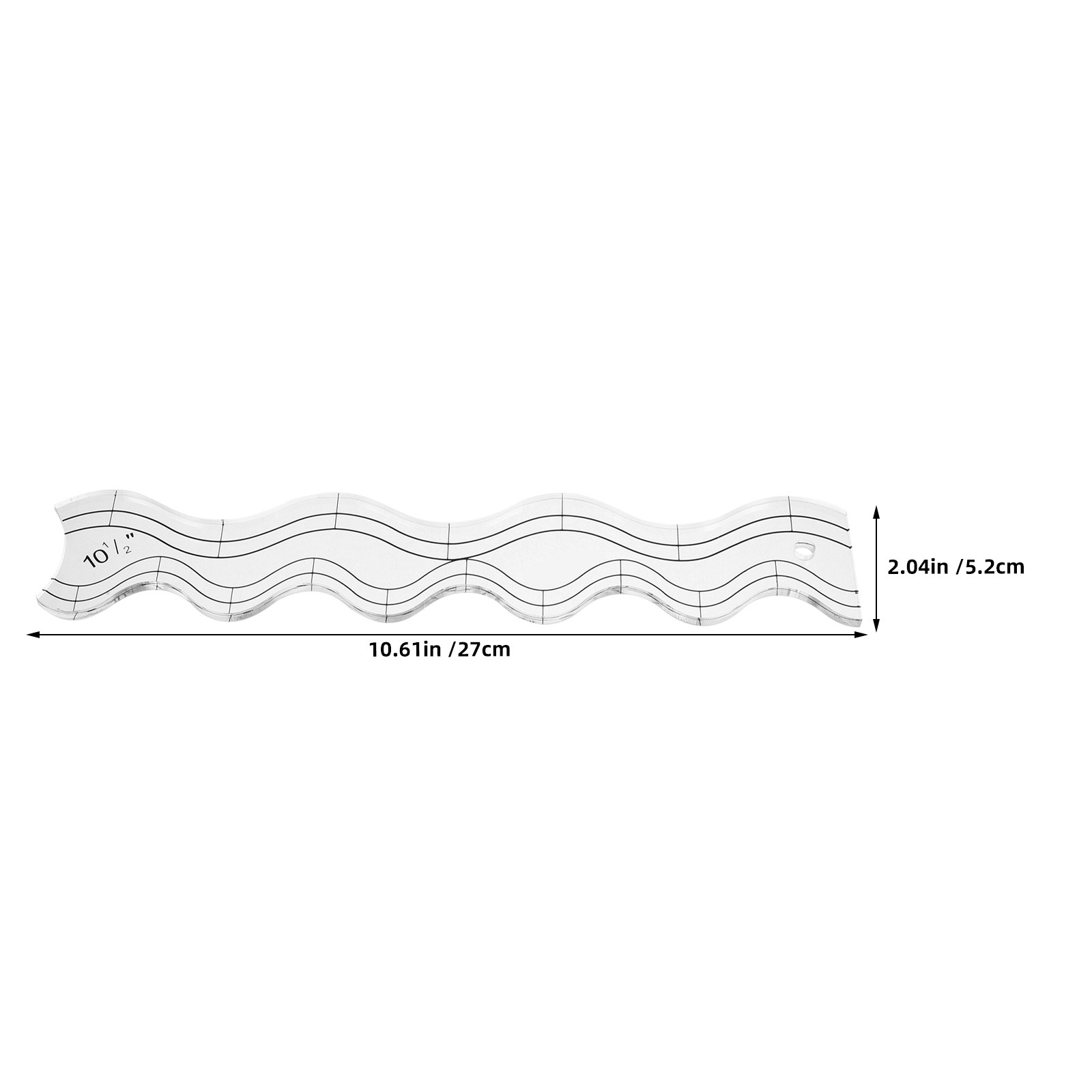 2-delige set golvende quiltlin - Ruler Set Transparent recensie en prijs