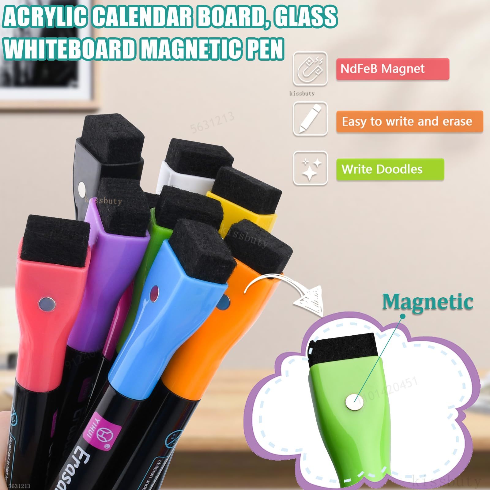 8 Kleur Magnetische Droog Wiss - Whiteboard Marker Set recensie en prijs