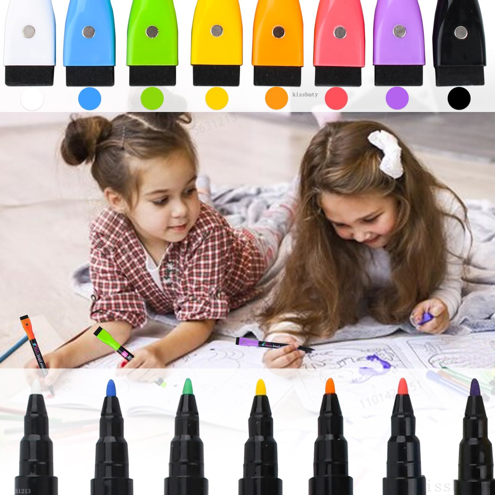 8 Kleur Magnetische Droog Wiss - Whiteboard Marker Set recensie en prijs