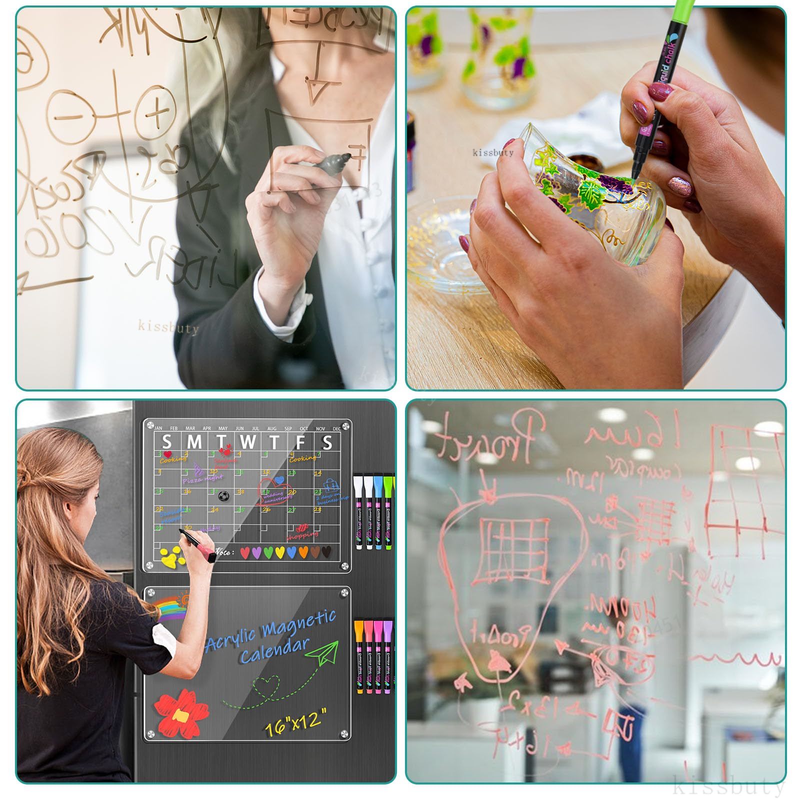 8 Kleur Magnetische Droog Wiss - Whiteboard Marker Set recensie en prijs