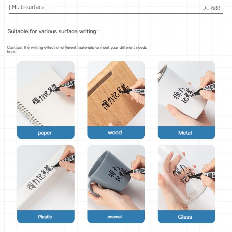 3/6 Pcs/Set Deli Permanente Ar - Whiteboard Marker Set recensie en prijs